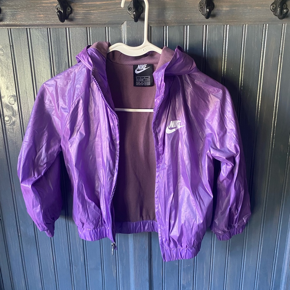 Nike Metallic purple windbreaker